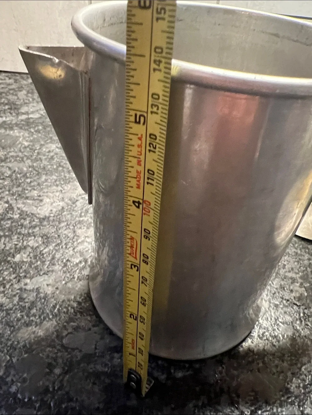 Mirro Aluminum Stovetop Coffee Percolator with Yellow Knob. About a 4 cup.